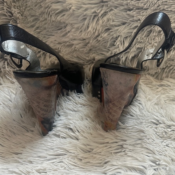 Zinc open toe graffiti wedge - Picture 6 of 7